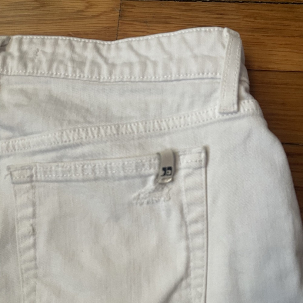 JOE'S JEANS LOS ANGELES Size 28 White Cutoff Jean Shorts Cotton Blend - Picture 5 of 9